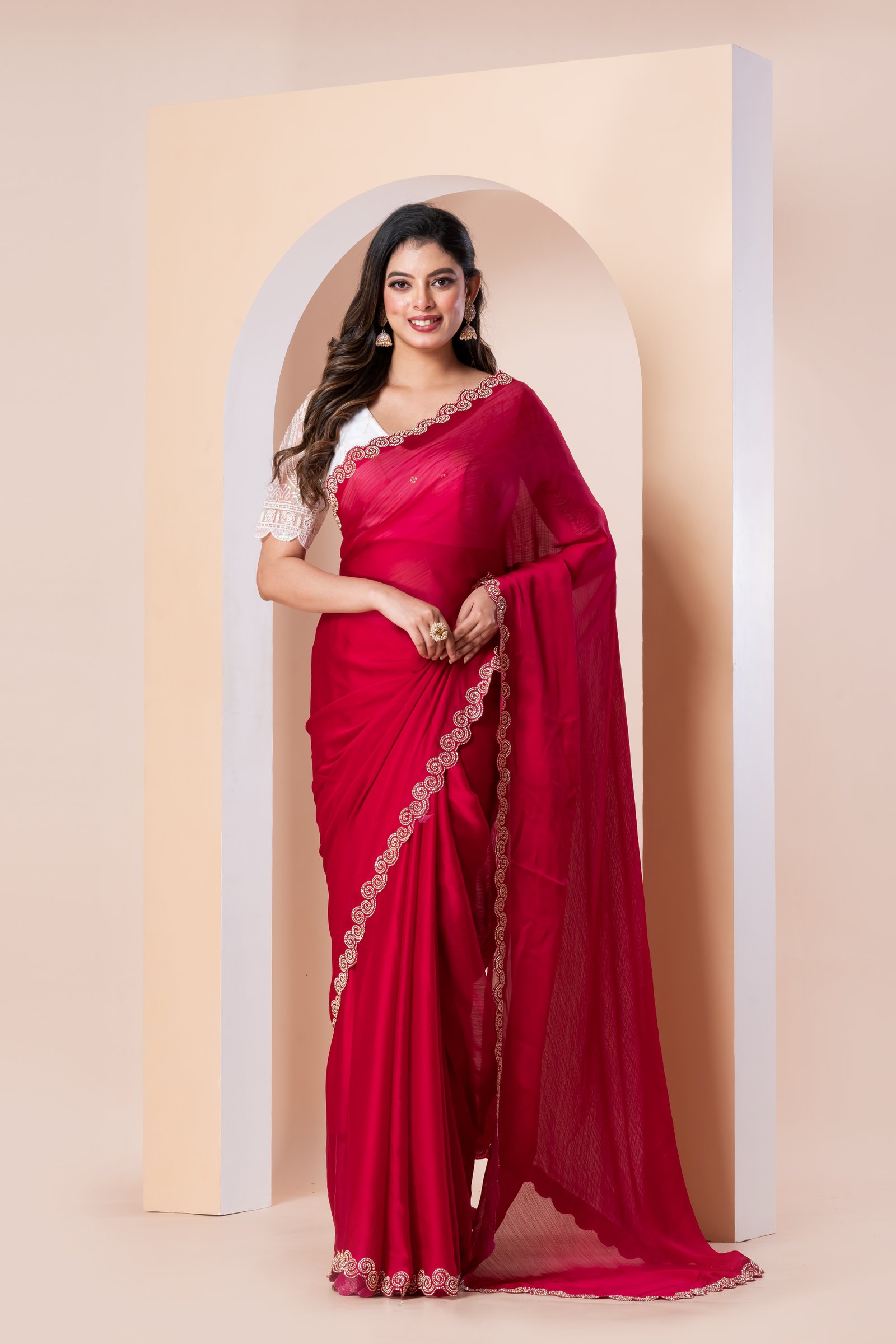 DESIGNER SAREE PINK