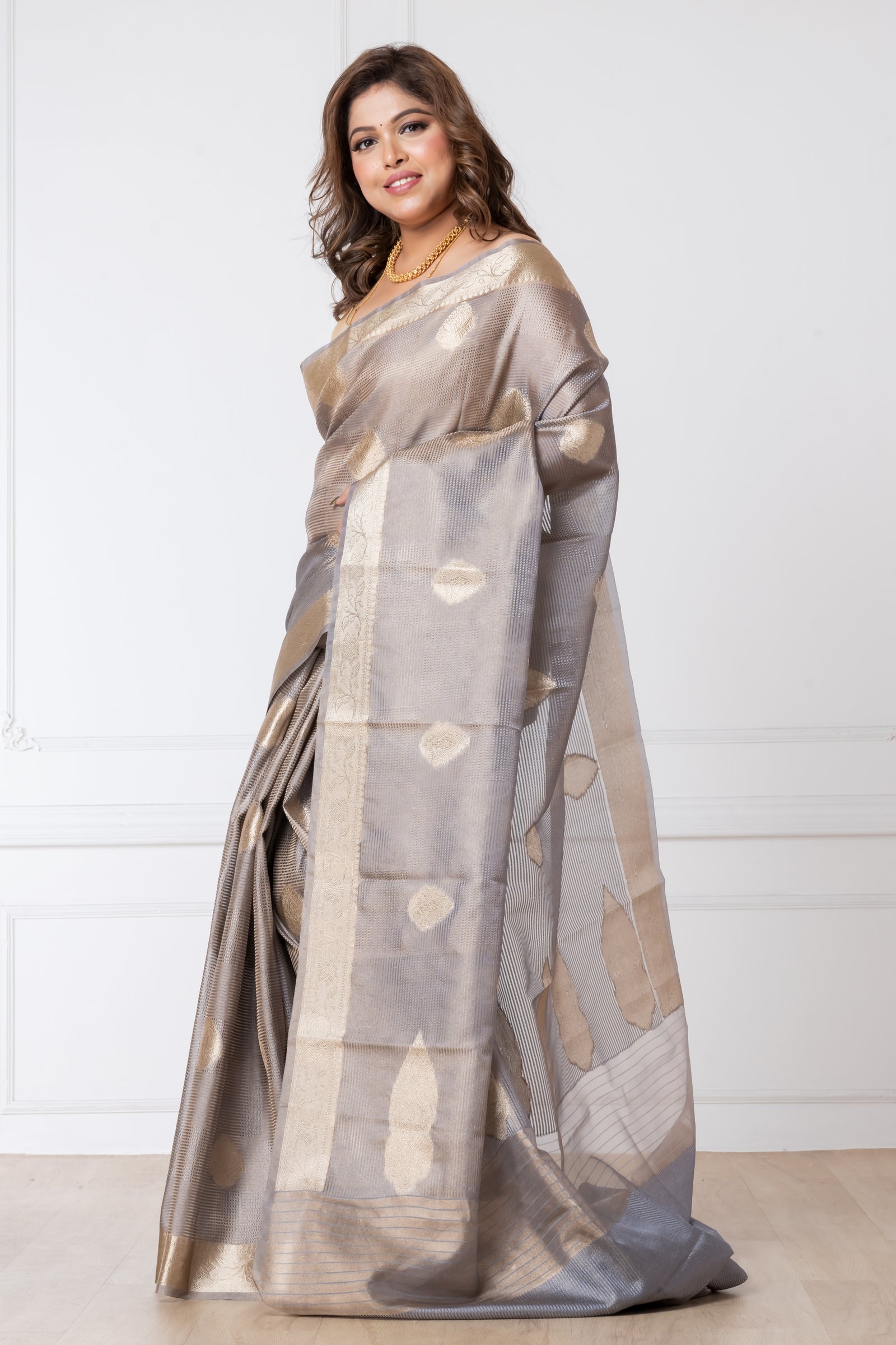 TISSUE ORGANZA ASH GREY
