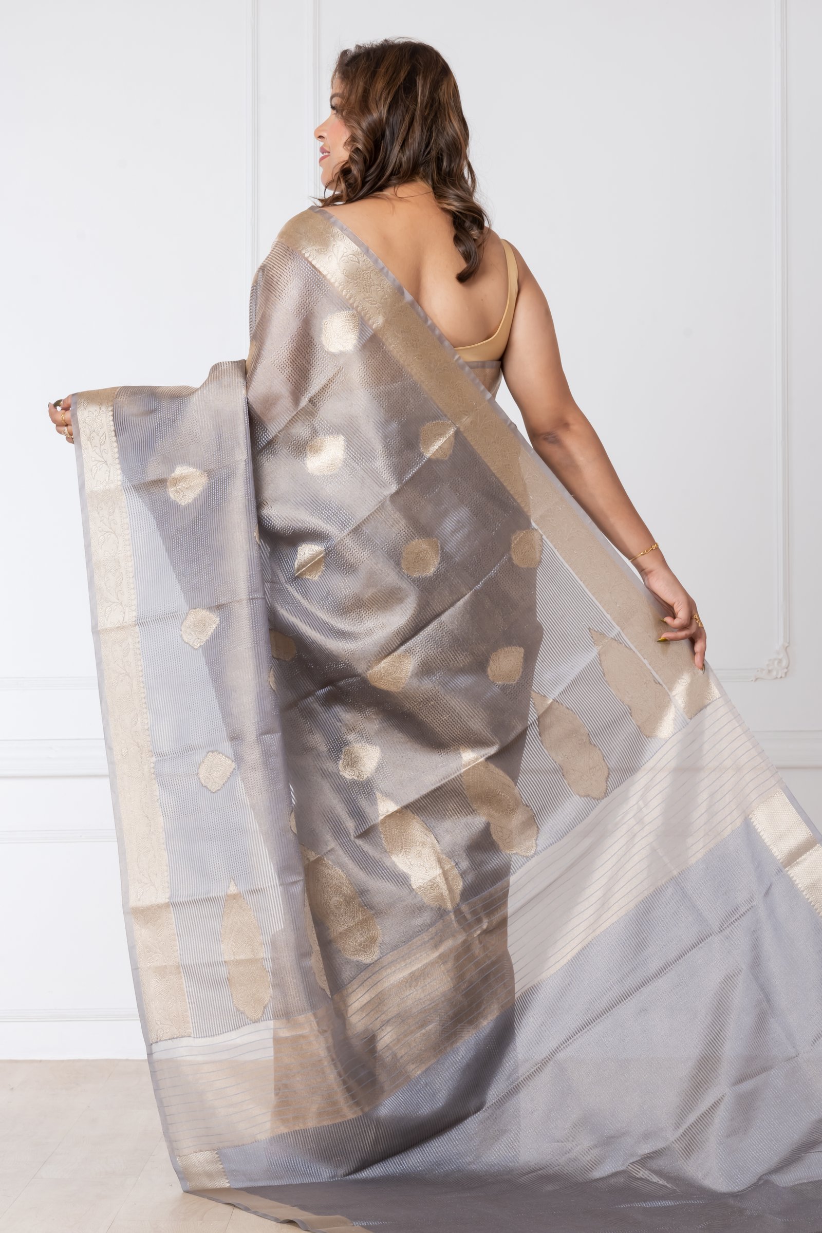 TISSUE ORGANZA ASH GREY